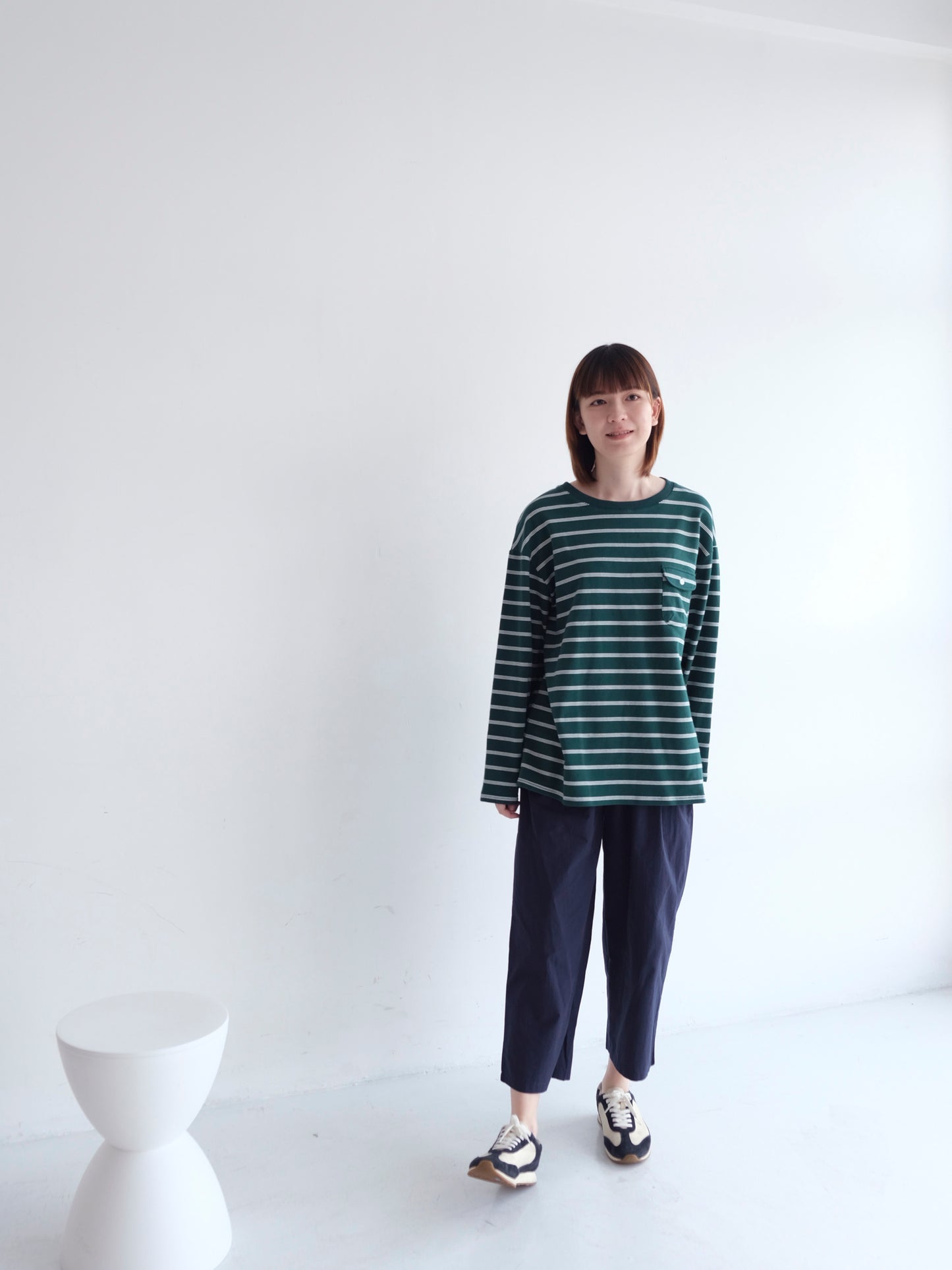 Stripe Sleeve Sweatshirt (Green)