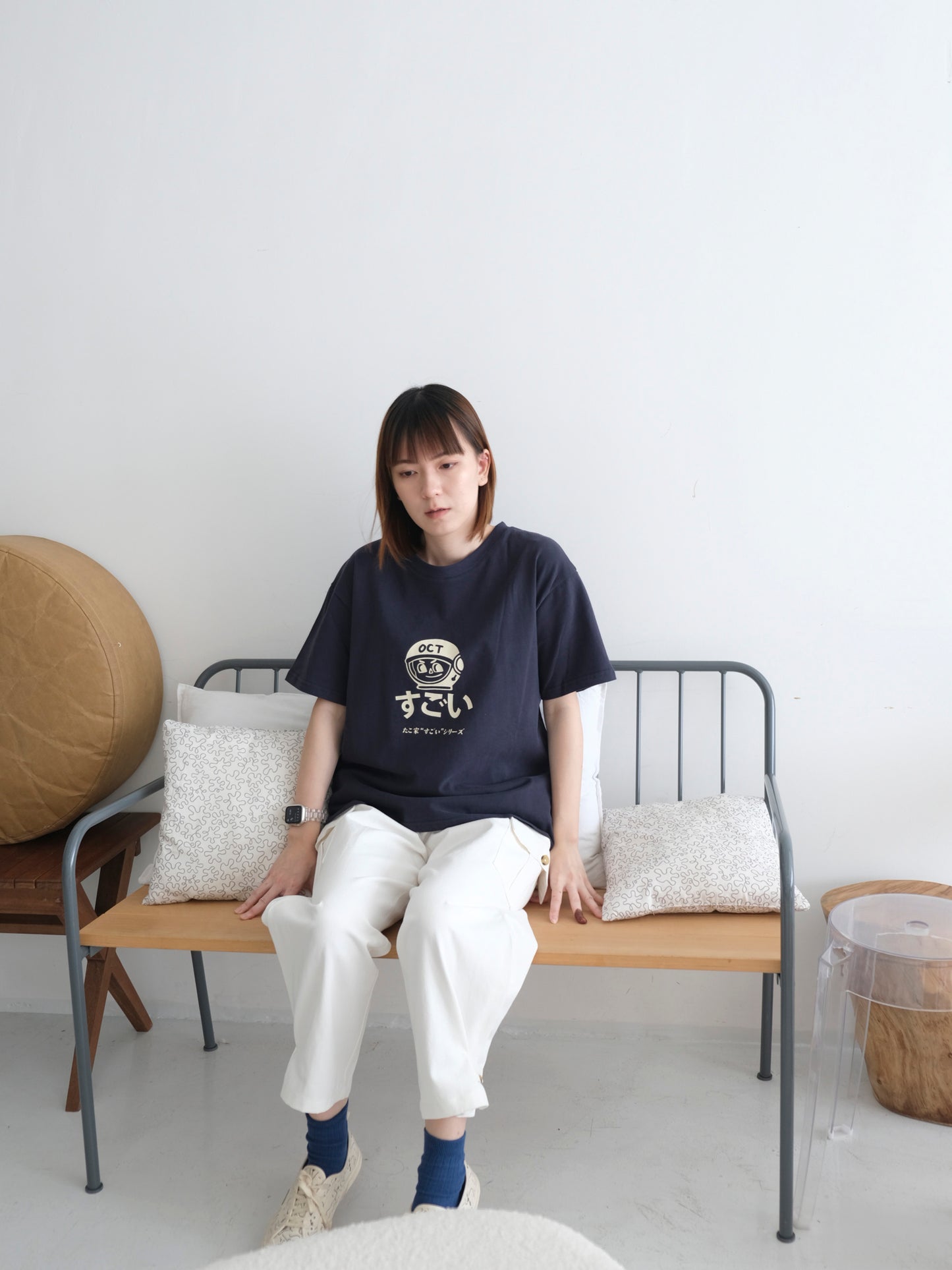 Oct Robot Tee (Navy Blue)