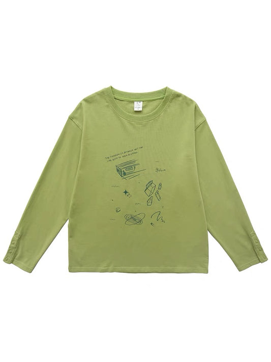 Universal Sleeve Tee (Green, White)
