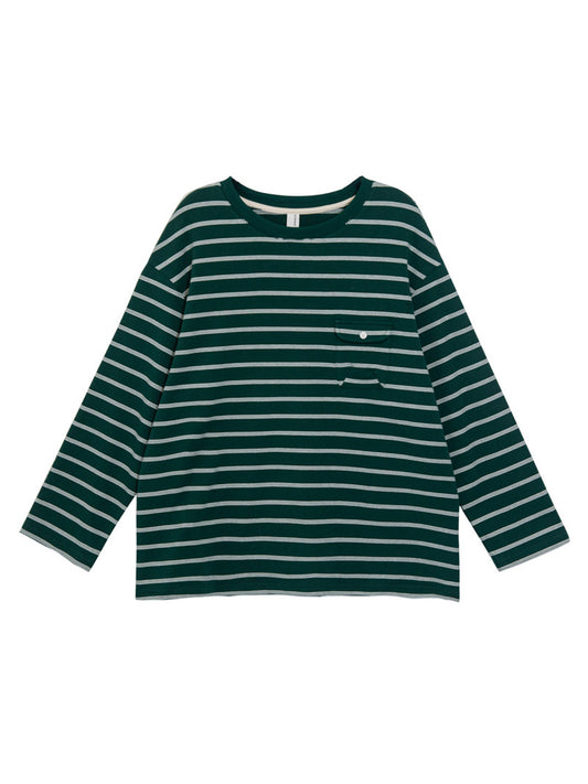 Stripe Sleeve Sweatshirt (Green)